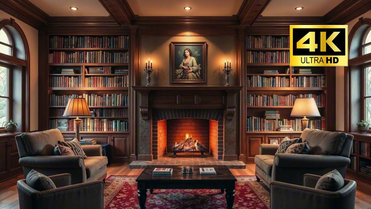 🔥 Cozy Fireplace Crackling | Warm Fire Sounds for Relaxing Nights