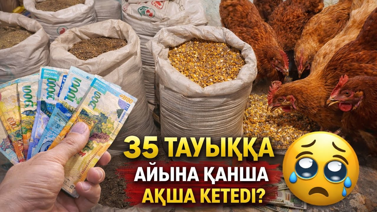 35 ТАУЫҚҚА 🐔КҮНІНЕ ЖӘНЕ ЖЫЛЫНА ҚАНША АҚША КЕТЕДІ?