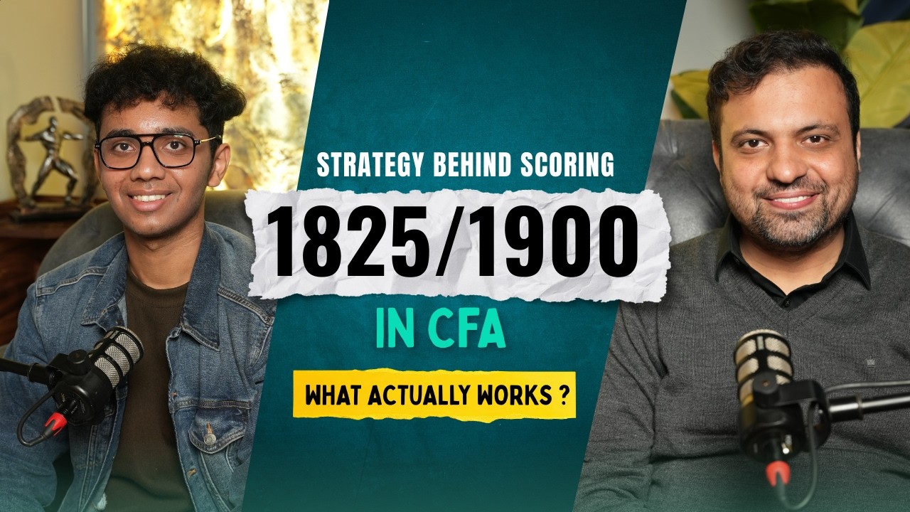 How Vaibhav Scored 1825/1900 in CFA Level 1 | @edZeb