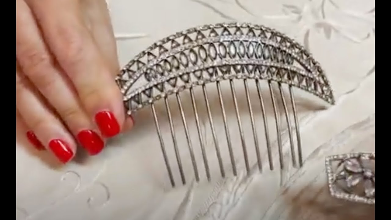 Peinetas estilo victoriano en plata