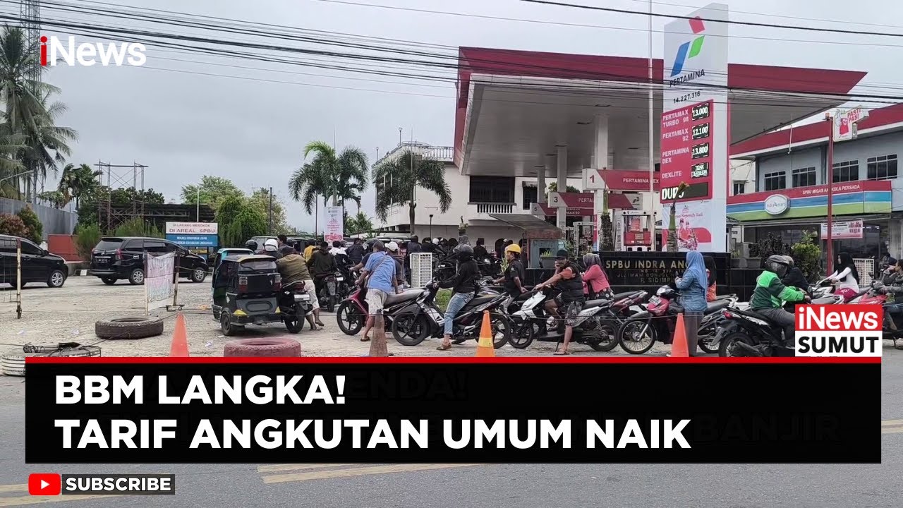 BBM Langka di Padangsidimpuan, Tarif Angkutan Umum Naik | iNews Sumut