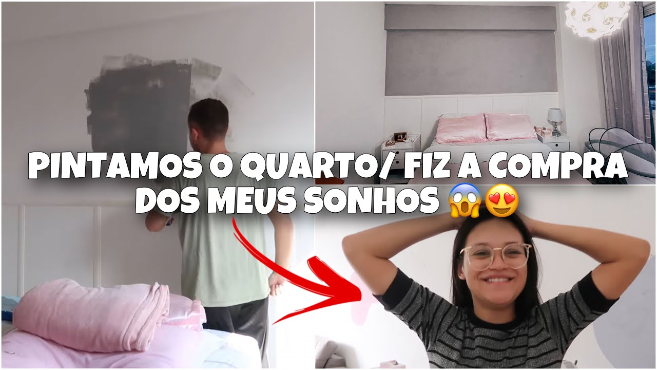 NEM ACREDITO... FIZ A COMPRA DOS MEUS SONHOS 😱 - PINTAMOS O QUARTO!