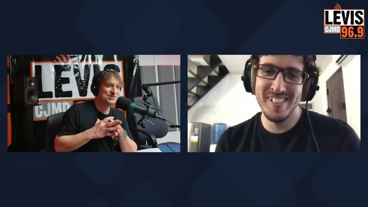 Entrevue avec Mathieu Fiset - Au Studio CJMD 96.9 Lévis