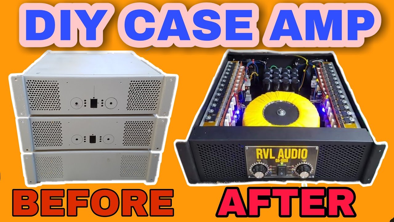 DIY CASE FOR AMPLIFIER | HOME MADE |RVLAUDIOWORKS