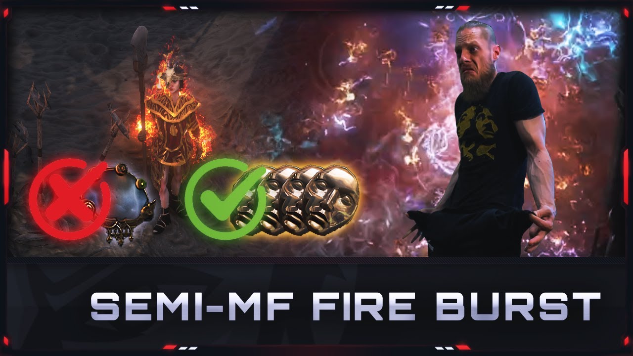 [PATH OF EXILE | 3.22] – FIRE BURST AUTOBOMBER ON A BUDGET? SEMI-MF FIRE BURST LEAGUE STARTER!