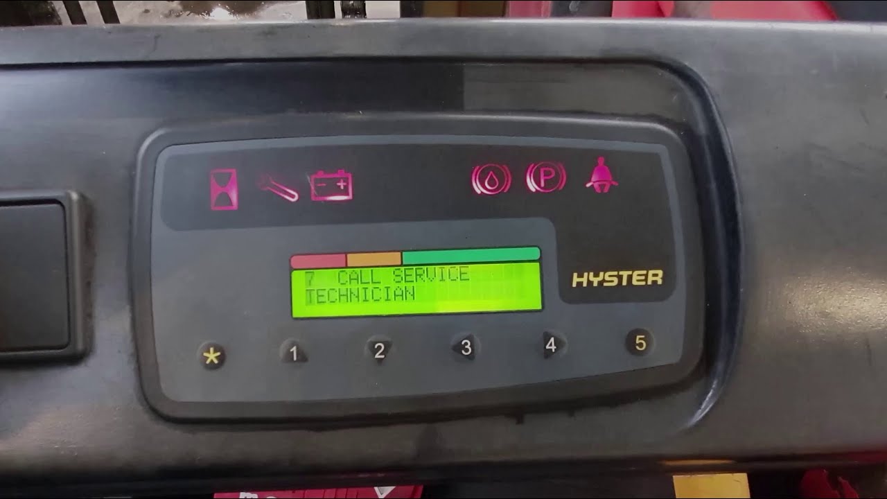 Error code 7 - Hyster J2.50XM forklift