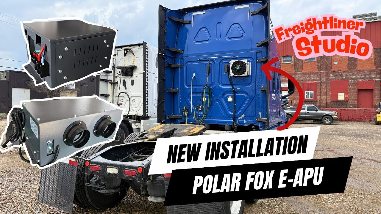 Polar Fox Electric APU Installed on 2020 Freightliner Cascadia Studio – Full Walkthrough!