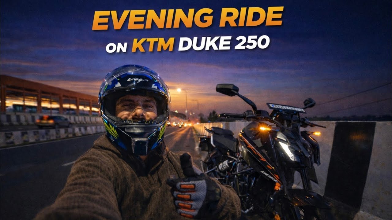 KTM Duke 250 Par Chhoti Evening Ride 🚦 | Peaceful Bike Vlog
