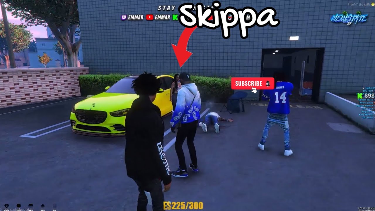 Emmar brought Skippa on His First Drill In GTA RP ( New state RP ) 💯