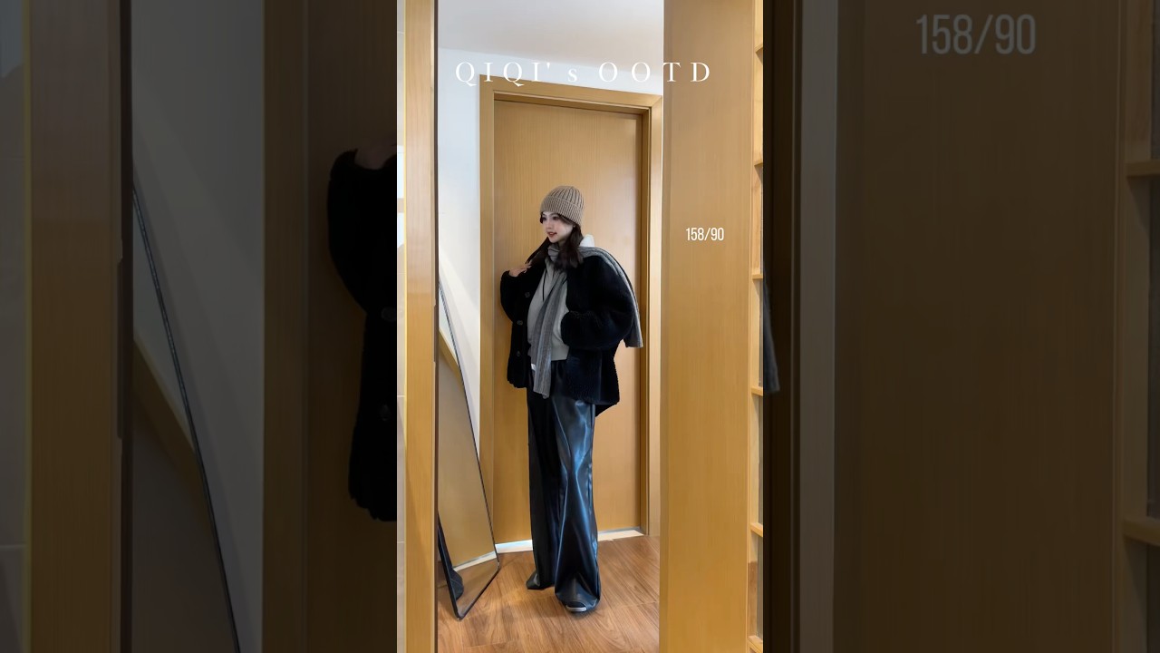 158/90 | When a 158cm tall person challenges herself at home #ootdoutfit #koreanstylewear #fyp