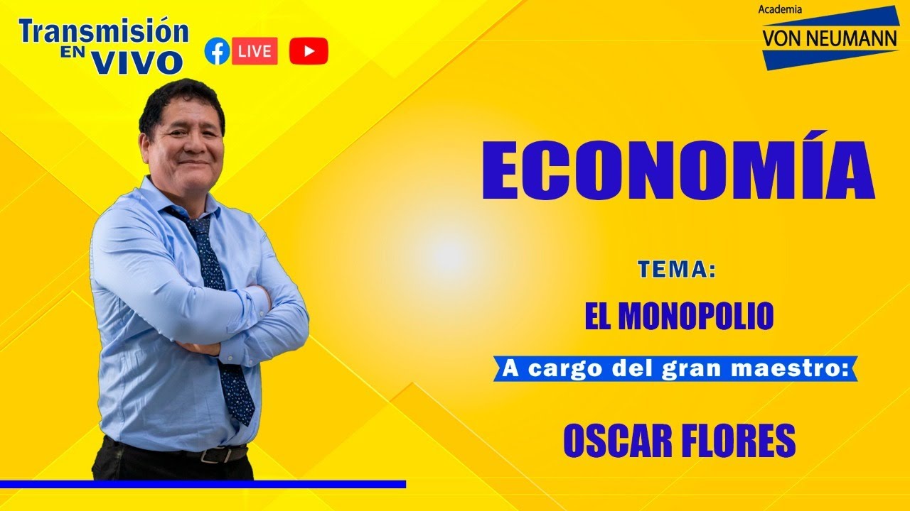 🔴Clases EN VIVO🔴 ECONOMÍA Tema: El monopolio.📚