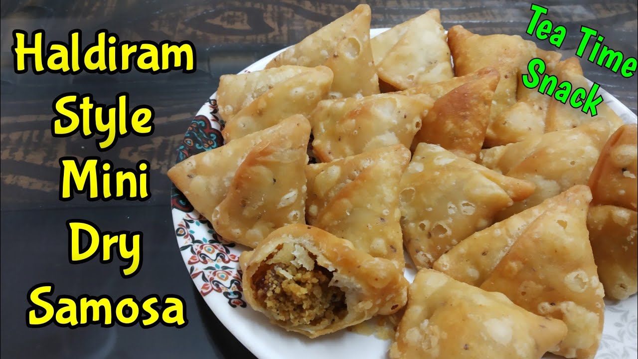 Mini Dry Samosa Recipe | हल्दीराम जैसे मसाला मिनी समोसा | Farsan Samosa | Tea Time Snack | Samosa