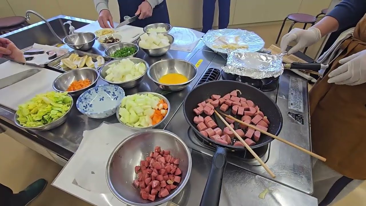 第194回 2026年2月21日　●五目チャーハン●ぶり大根●ウインナーとコンソメのポトフ●卵焼き器でバナナのロールケーキ