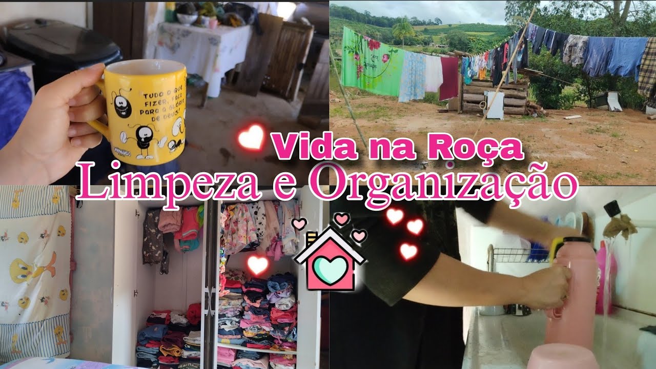 Rotina de Dona de Casa na Roça|DIA DE CUIDADOS COM A CASA |Limpeza,organização🩷 #vidanaroça