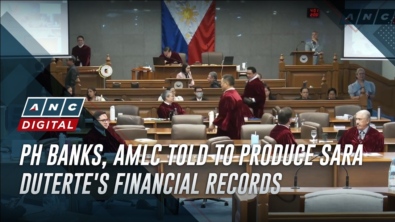 PH banks, AMLC told to produce Sara Duterte's financial records | ANC