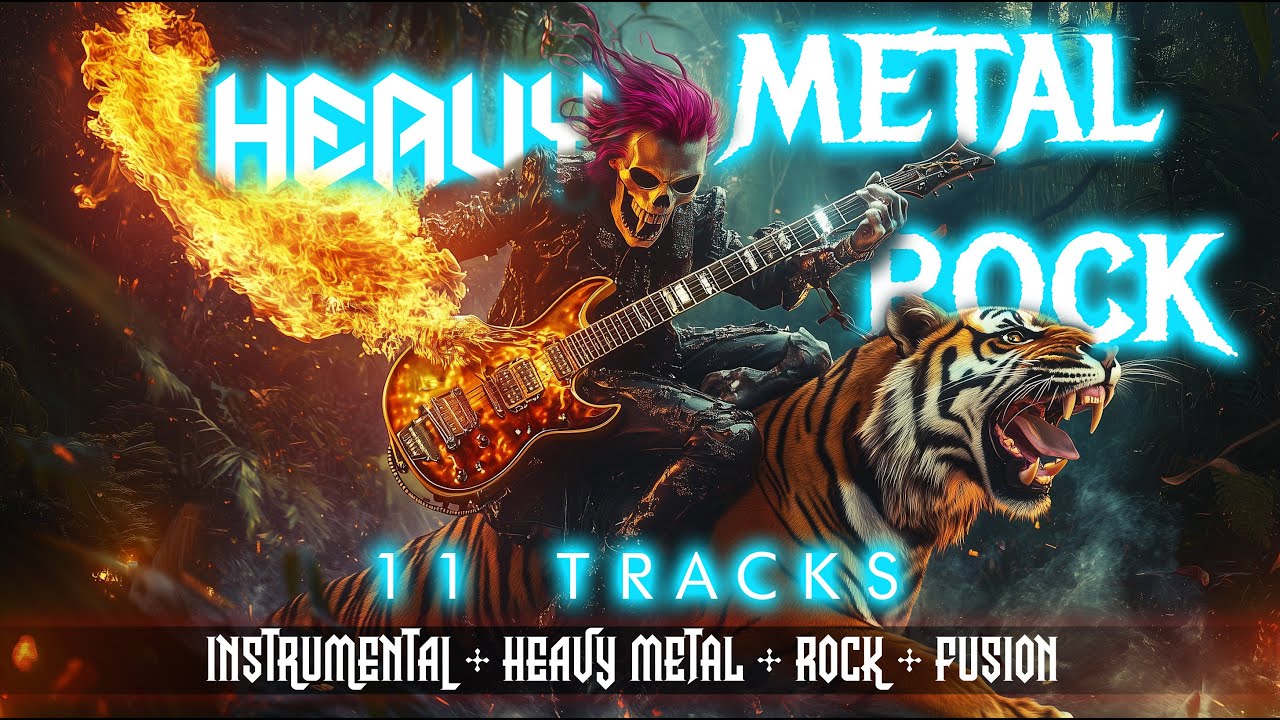 TIGERSTORM SYMPHONY 🐅⚡ | Heavy Metal Rock Fusion Rage | Cinematic Skull DJ Inferno in 4K #heavymetal