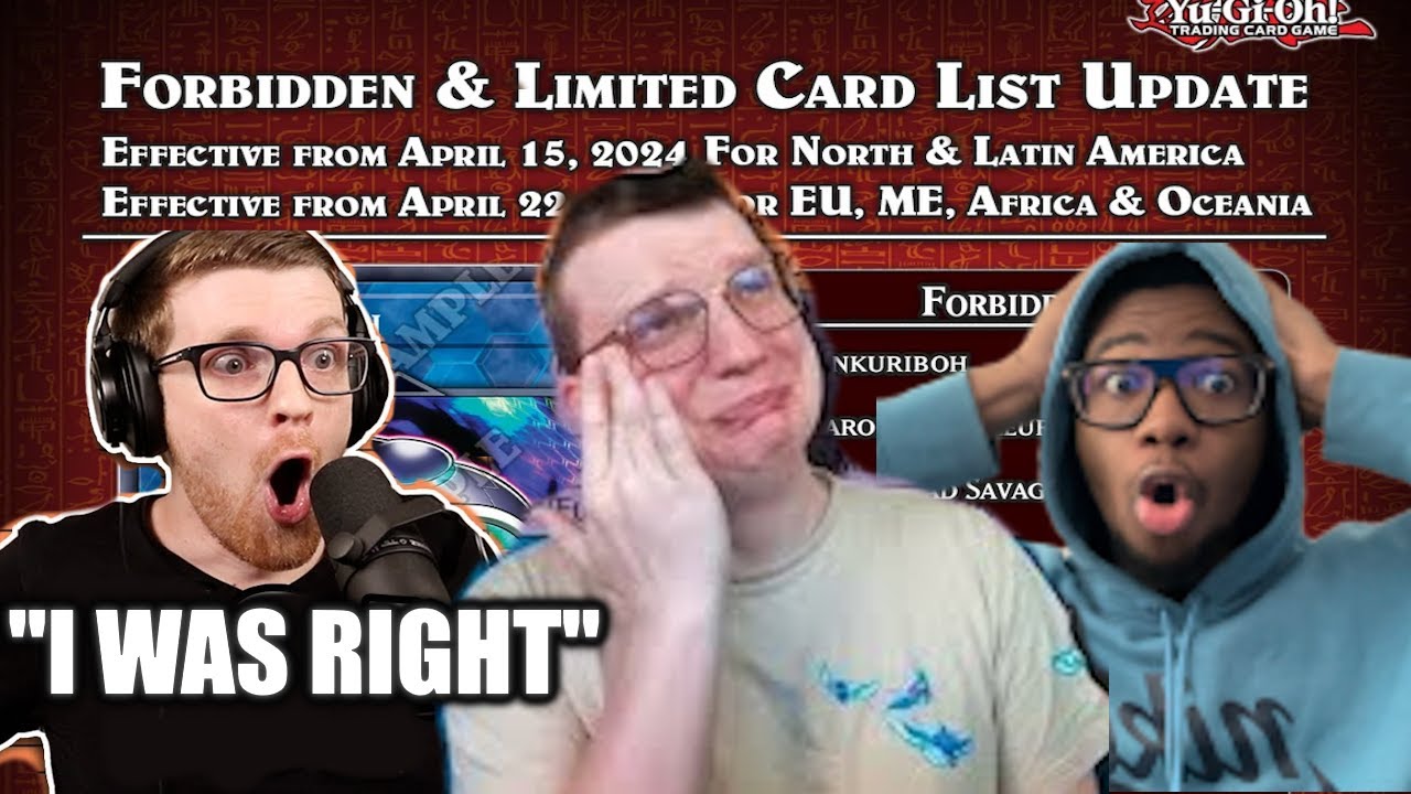 THE APRIL 2024 YU-GI-OH! BANLIST REACTION SUPERCUT