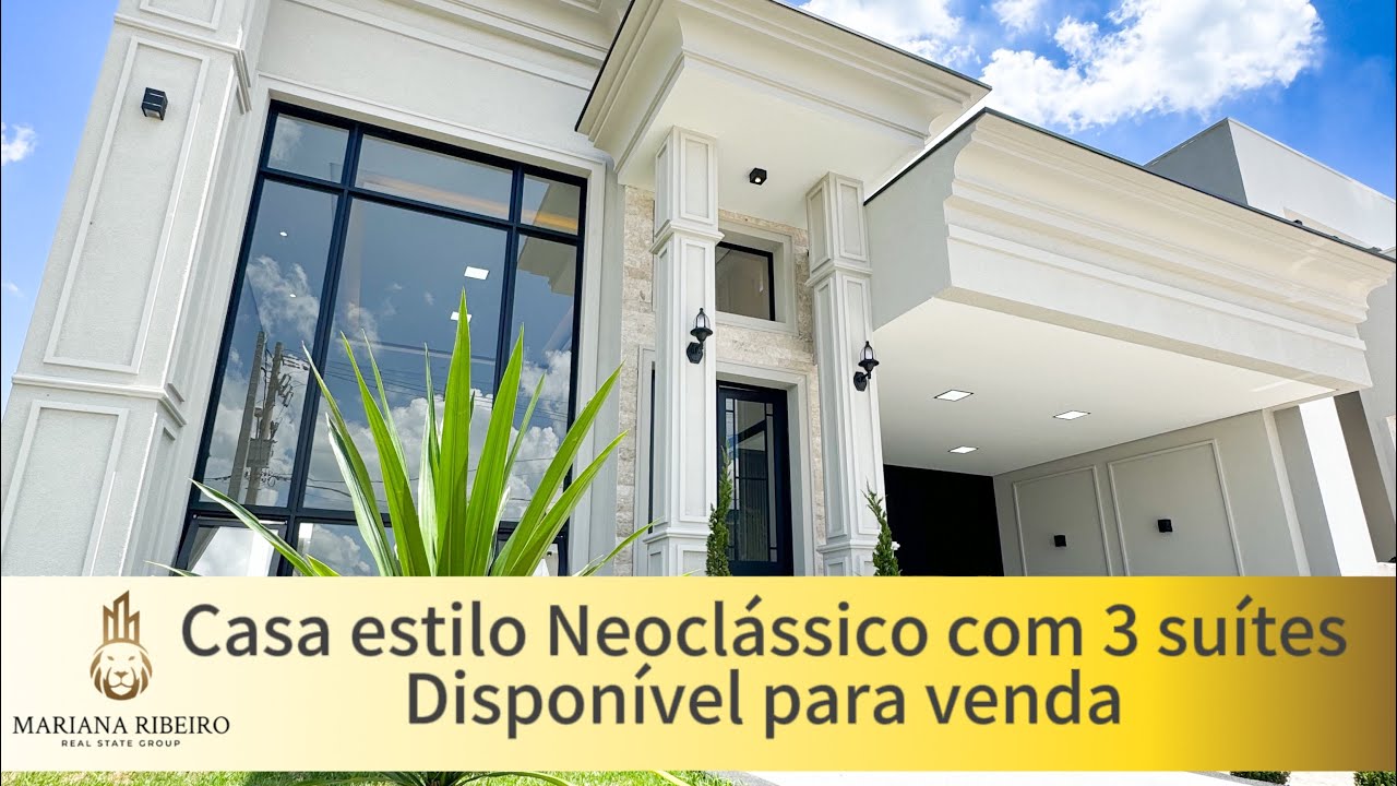 CASA NEOCLÁSSICA térrea para venda em condomínio fechado Indaiatuba SP | Grupo MR