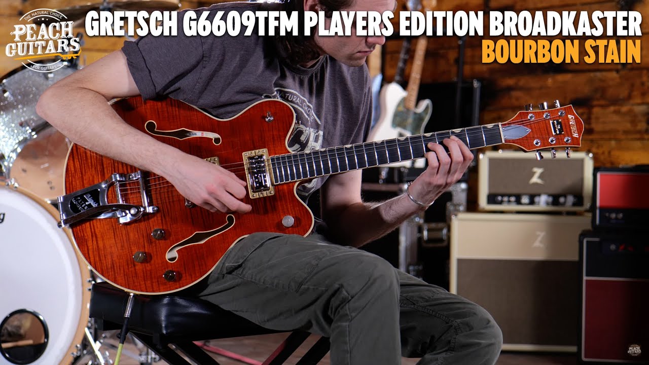 No Talking...Just Tones | Gretsch G6609TFM Players Edition Broadkaster Centre Block | Bourbon Stain