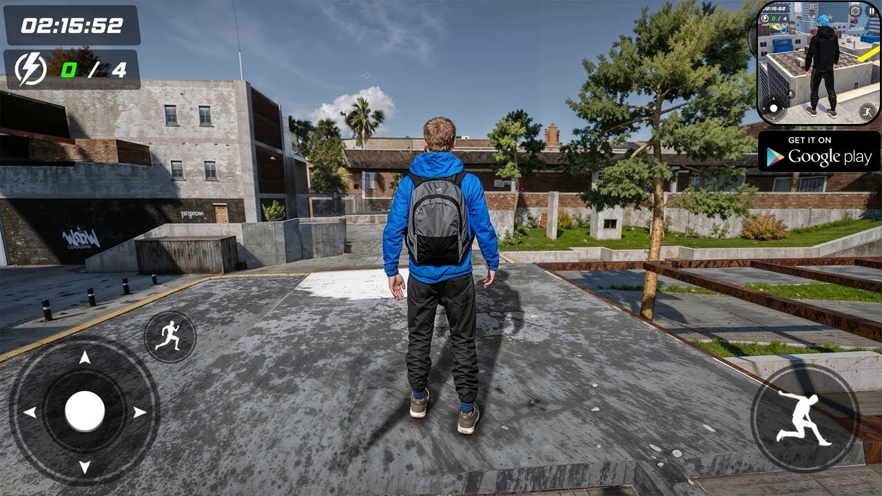 Going Up Rooftop Parkour Games - Gameplay (Android)