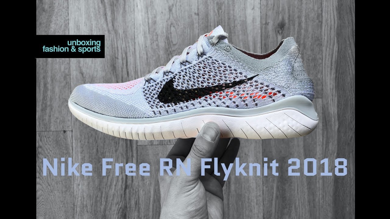 Nike Free RN Flyknit ‘pure platinum/blk-wht’ | UNBOXING & ON FEET | running shoes | 2018 | 4K
