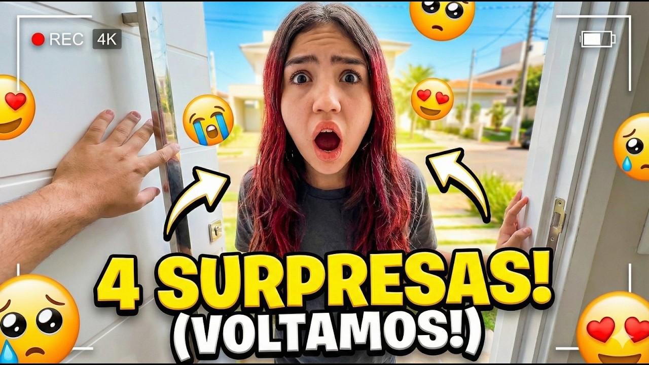 FIZ 4 SURPRESAS PARA MINHA FAMÍLIA (A última foi insana!)