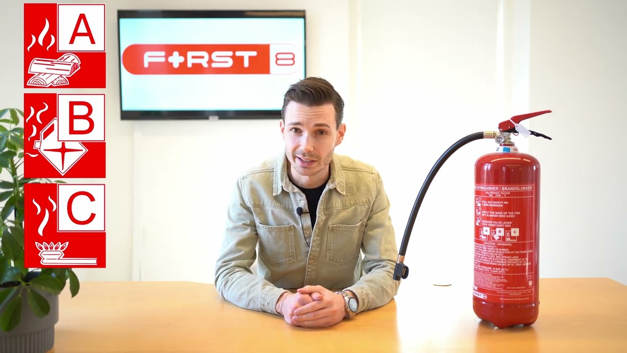 Nordic - Pulverslukker p&aring; 6 kg Godkendt