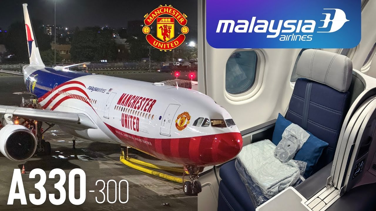 Malaysia Airlines A330 Business Class — Is It Actually Good? (Manchester United Livery ✈️⚽)