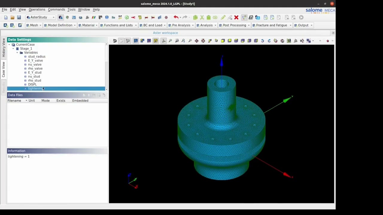 Salome tutorial : Parametric Mechanical Analysis with AsterStudy