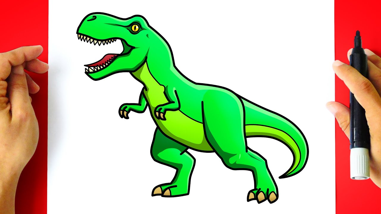 How to DRAW a T-REX DINOSAUR
