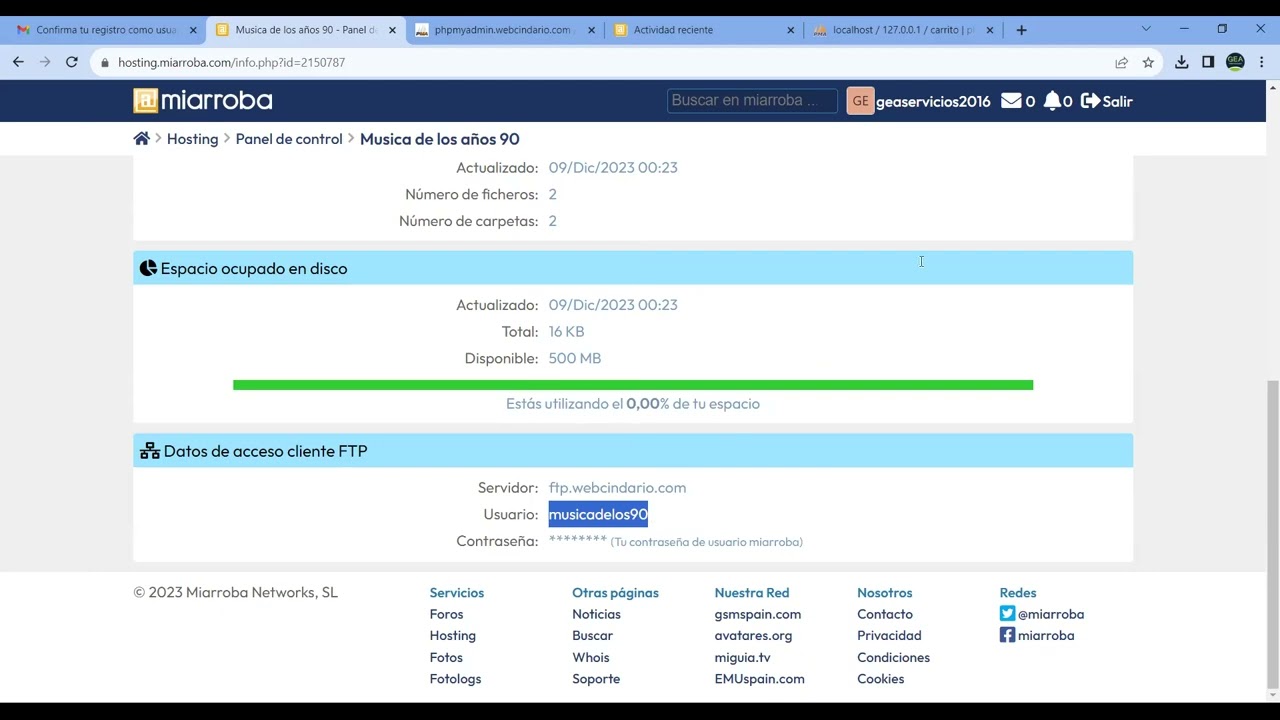 Como subir mi Sitio Web alojado en mi servidor local a miarroba.com
