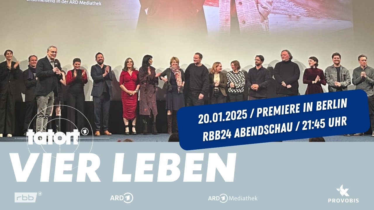 TATORT: Vier Leben (rbb) feiert Premiere rbb24 Abendschau 20.01.25