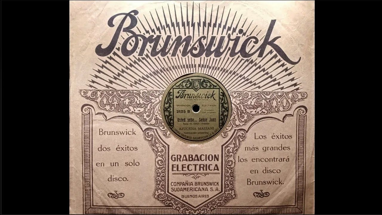 USTED SABE... SEÑOR JUEZ » Azucena Maizani (1930 - primera versión)