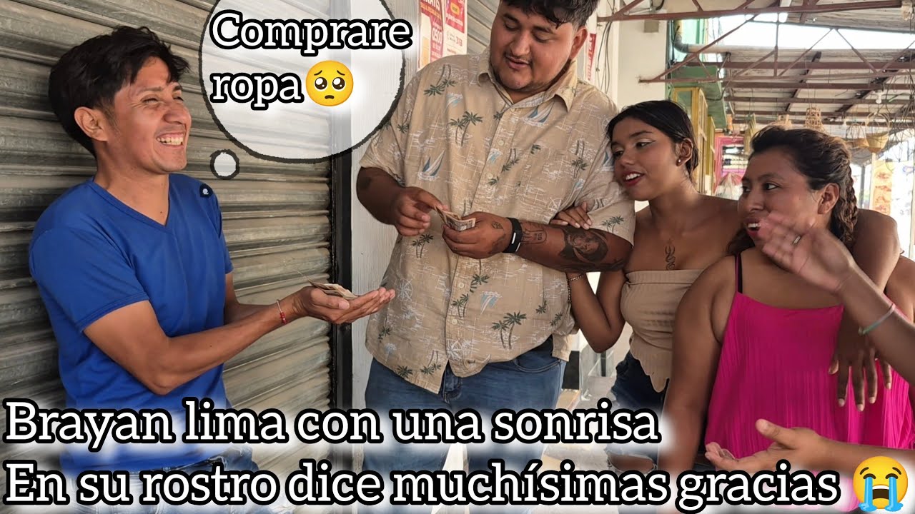Wow le enviaron tremenda ayuda a brayan lima para ropa 😱 todo lo que compro🤔