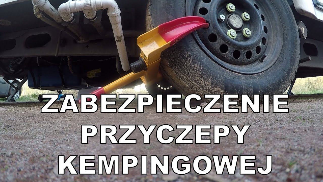 Przyczepa kempingowa - Zabezpieczenie przed kradzieżą, blokada na koło. (#001)