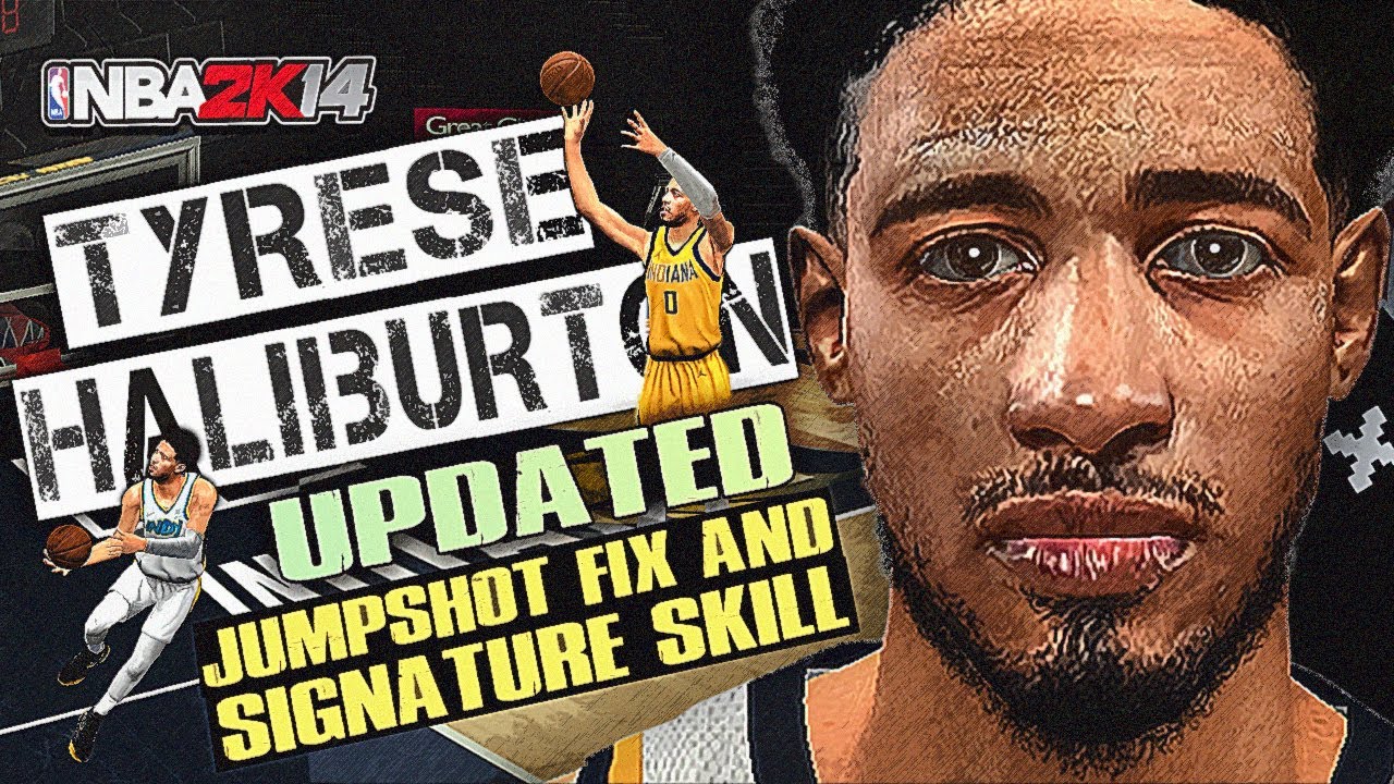 TYRESE HALIBURTON UPDATED JUMPSHOT FIX + FULL SIGNATURE *The Moment*[NBA 2K14 Edit Player]#eLDizZy2K