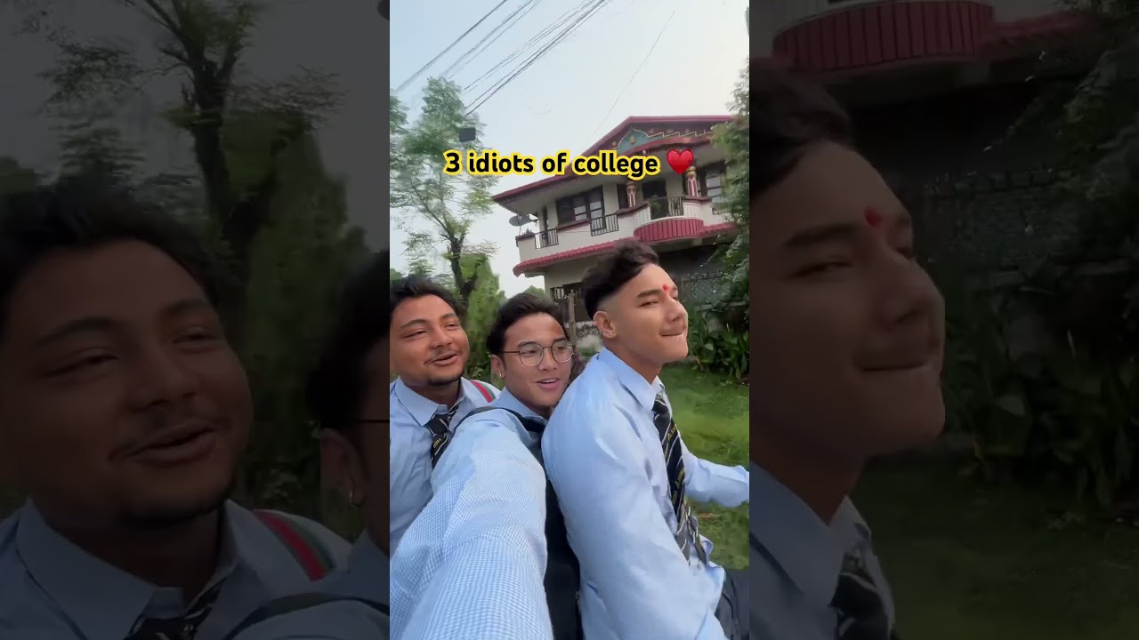 3 idots of college🤣🔥 #college #students #bunker #idiots #vlog #shorts #backbenchers #rock #life