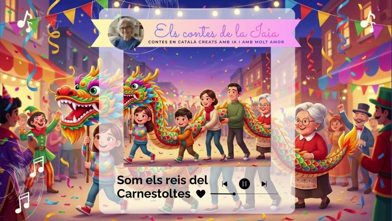 Som els reis del Carnestoltes - La Cançó de Carnestoltes que Tots Cantaran! 🎭🎉 #Elscontesdelaiaia
