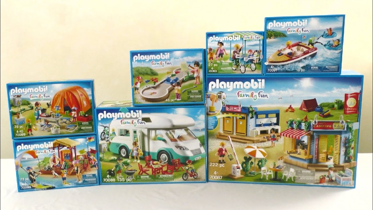 Unboxing Playmobil : Le camping (2019) – 70087, 70088, 70089, 70090, 70091, 70092, 70093