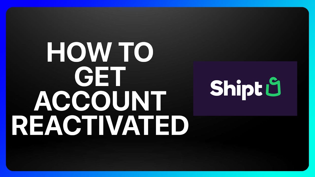 How To Get Shipt Account Reactivated Tutorial