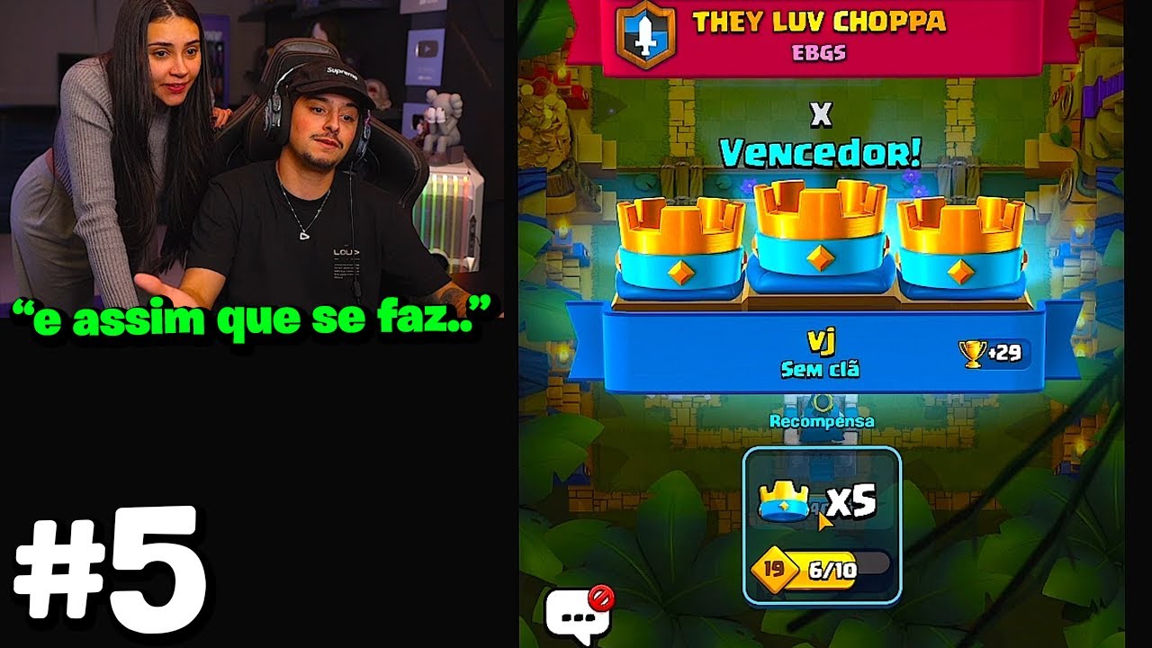 ENSINOU PRA TAINA COMO SE JOGA CLASH ROYALE! EP 5