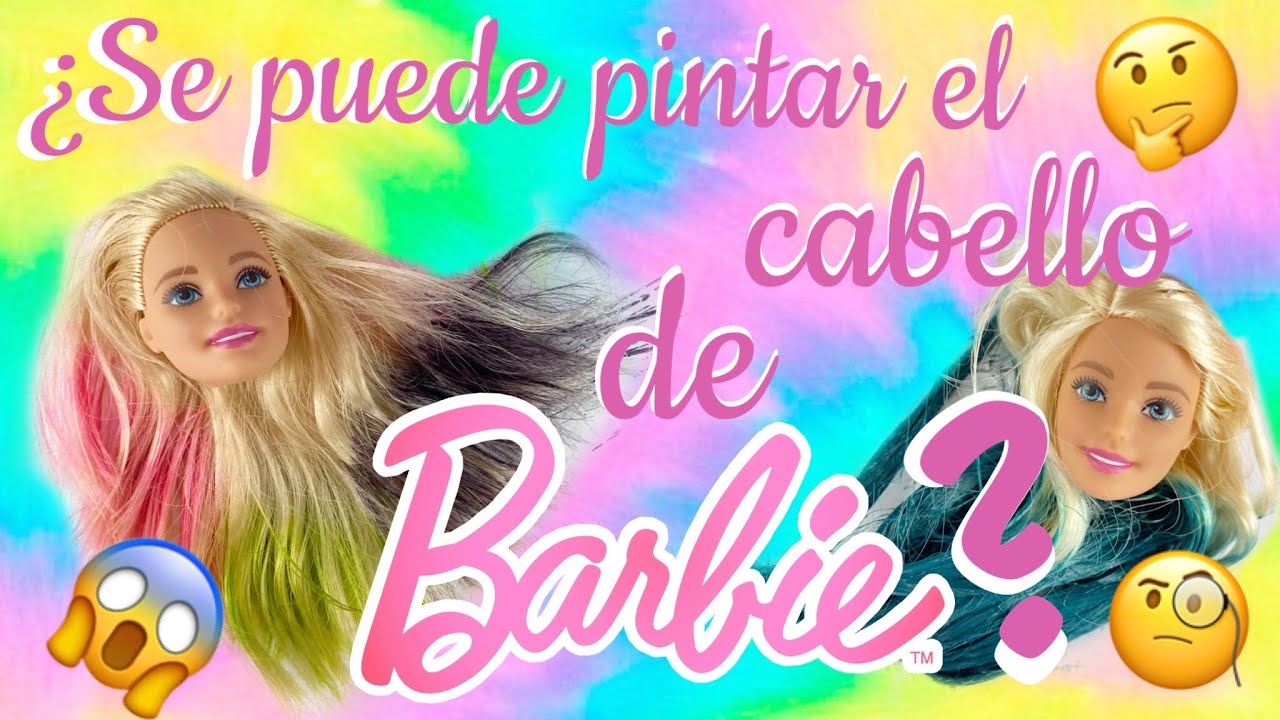 Pintar el cabello de tus muñecas barbie, ¿es posible? 😱🧐🤔 || Experimentando con Pay