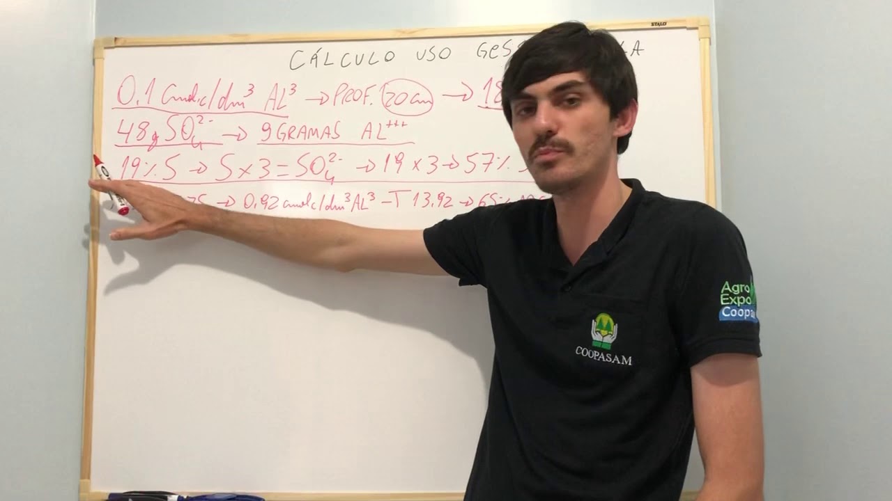 Cálculo do uso de gesso agrícola!