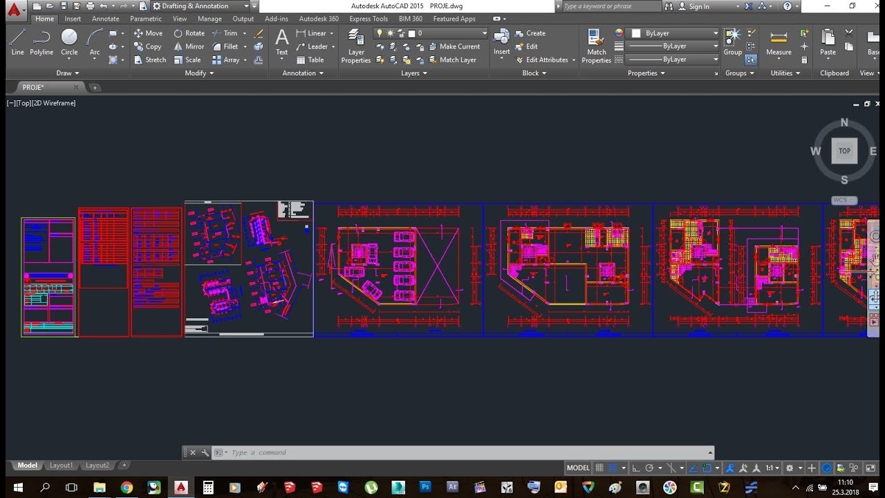 AUTOCAD GİRİŞ DERSİ -5 ELEKTRİK PROJE ÇİZİMİ 2. BÖLÜM