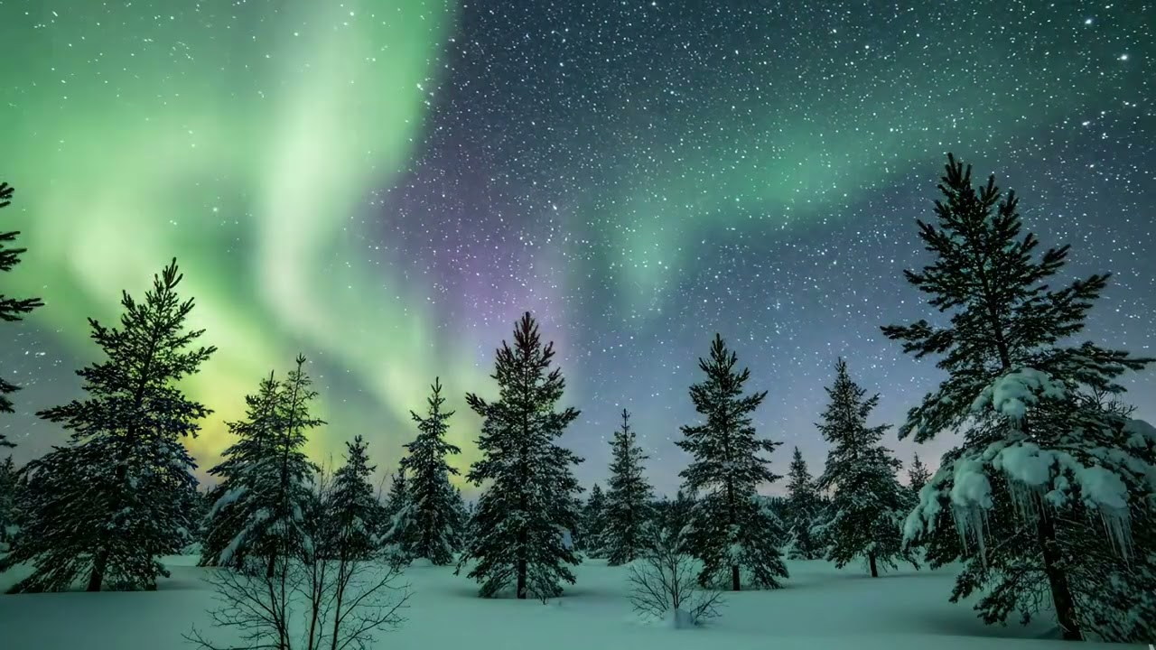 Northern lights - Aurora Borealis  - 6 Hours #auroraborealis