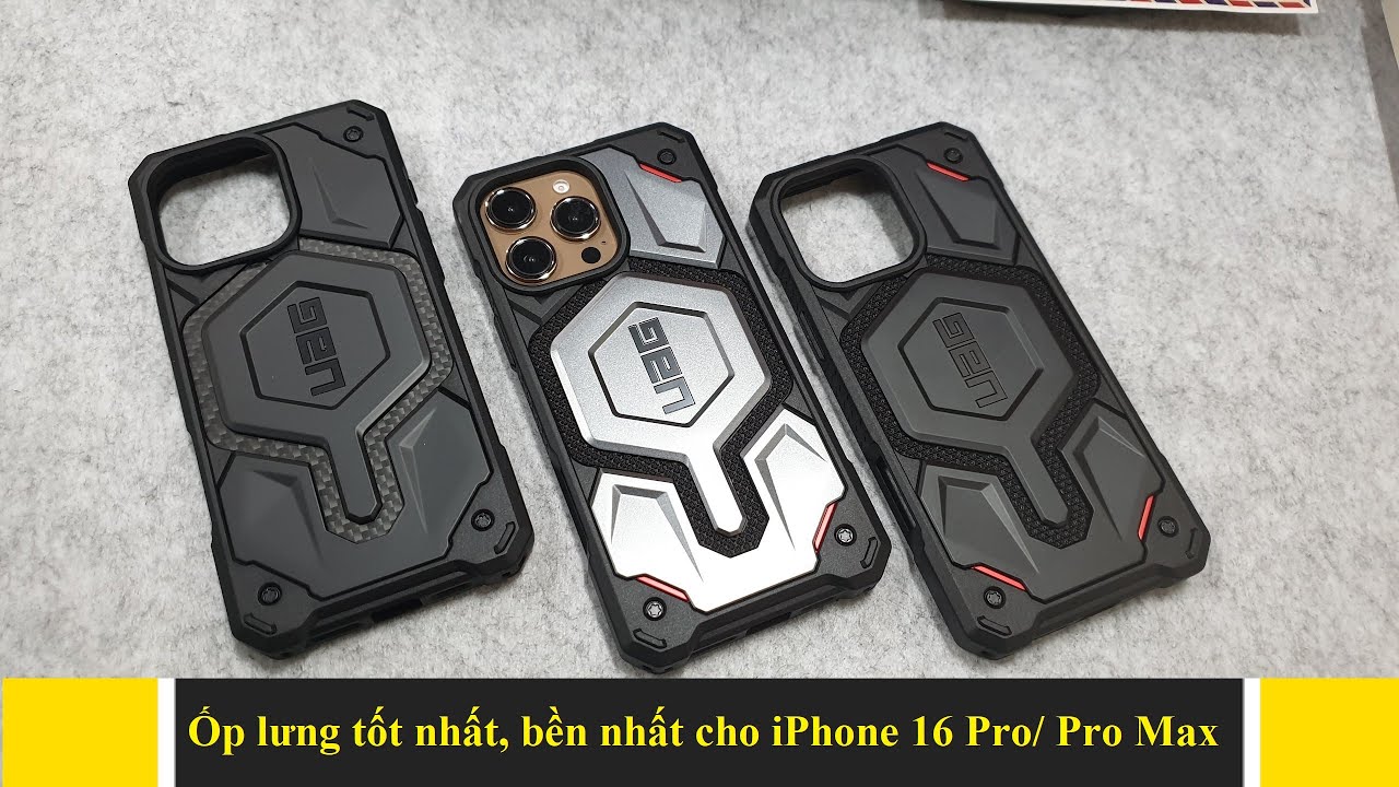 Ốp lưng iPhone 16 Pro Max/ 16 Pro UAG Monarch Pro Magsafe  [ Kevlar ]: Chiếc ốp bảo vệ tốt nhất