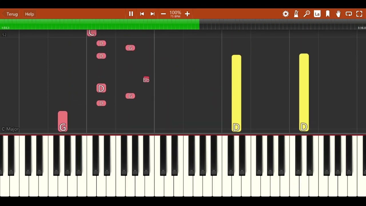 Kom bluf gerust  - Kobe sercu  - pianobewerking