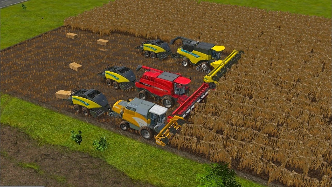 Wheat Harvesting with big Harvester in FS 16 || Farming Simulator 16 multiplayer gameplay || #fs16