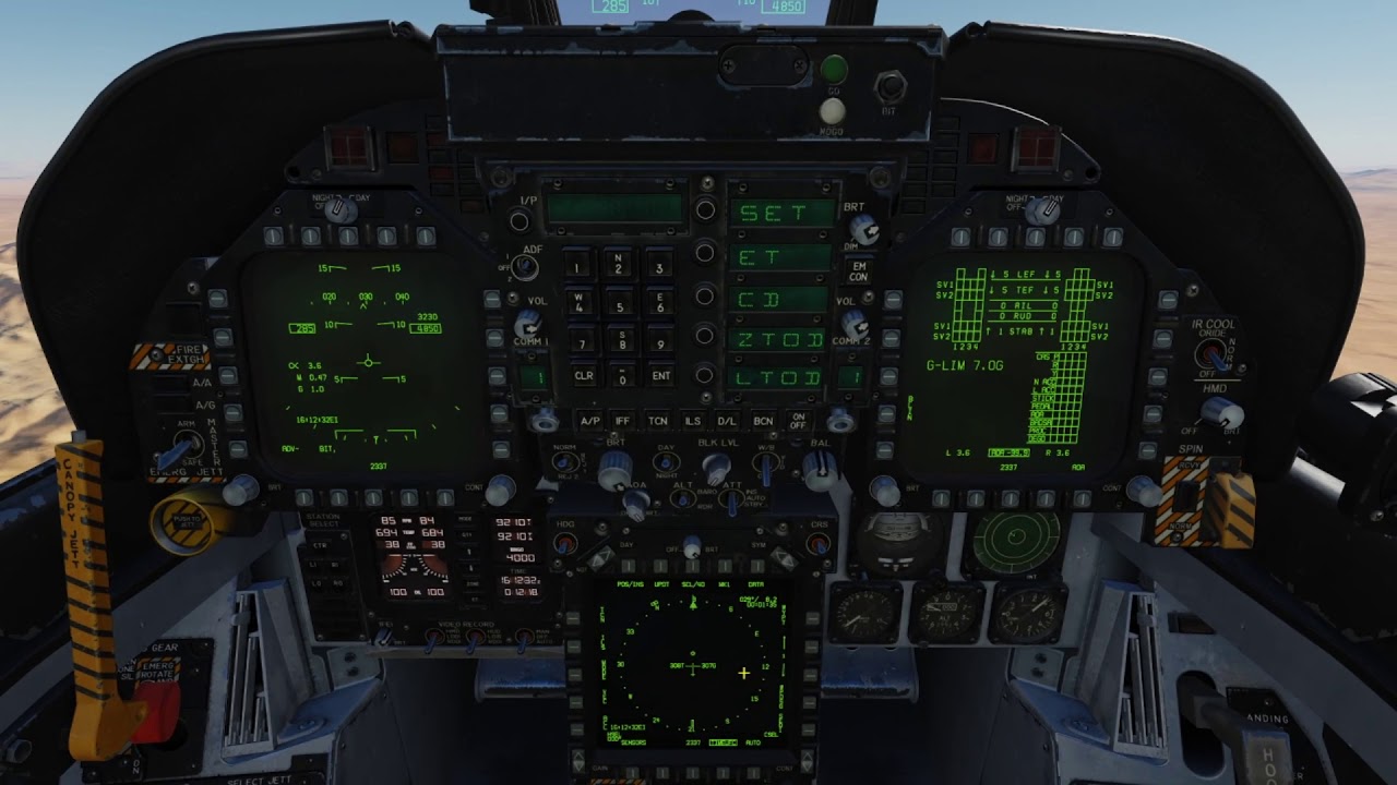 DCS tutoriel F/A-18C : Taxi, takeoff, navigaton