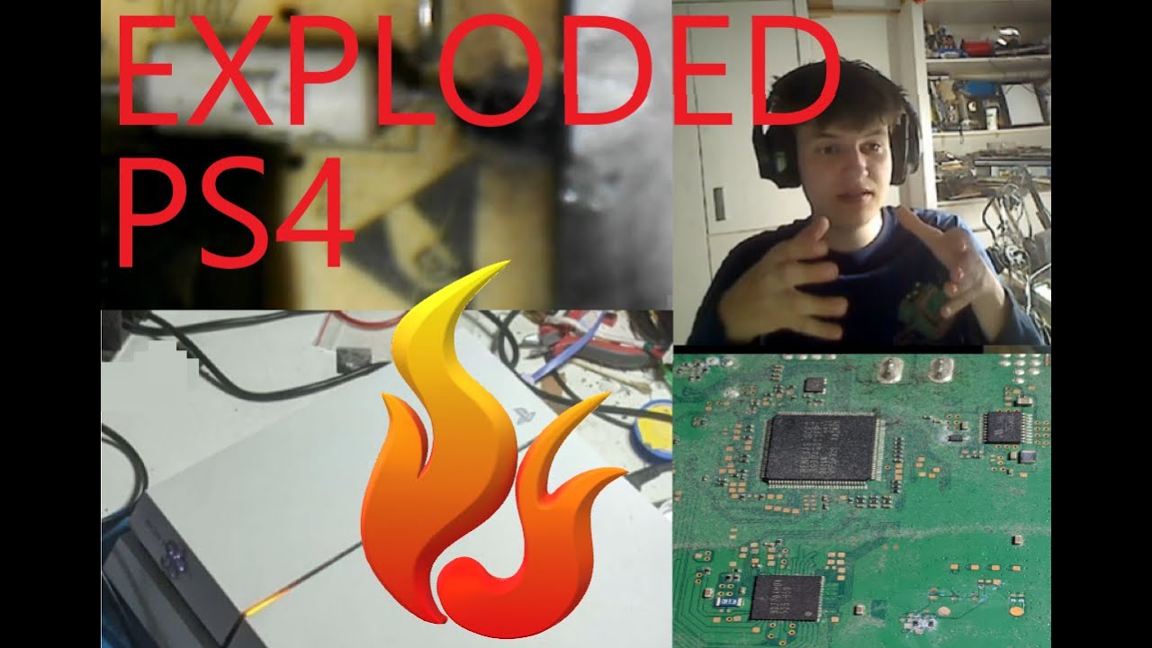It EXPLODED?! Customer spilled water on PS4 - Electronics Repair 12